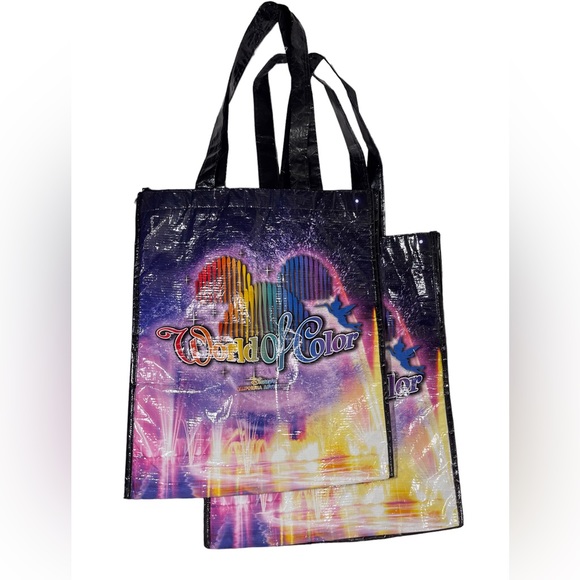 two Disneys California Adventure world of color reusable tote bags - Picture 6 of 7